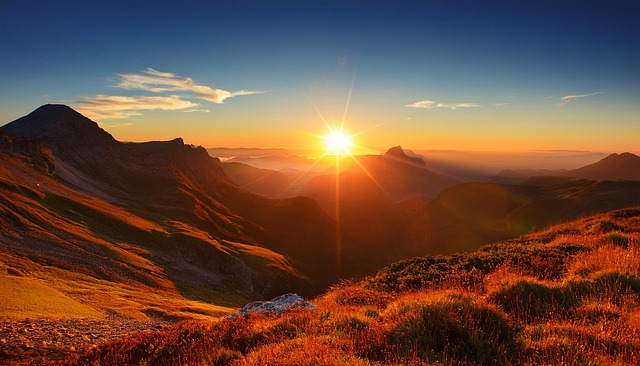 Free ai generated sunrise sky illustration