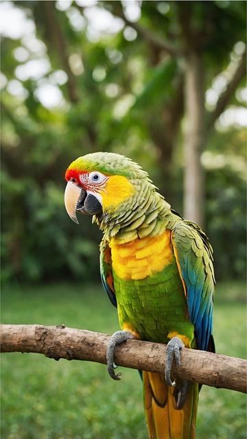 Free ai generated parrot bird illustration