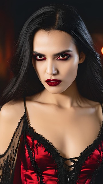 Free ai generated vampire witch illustration