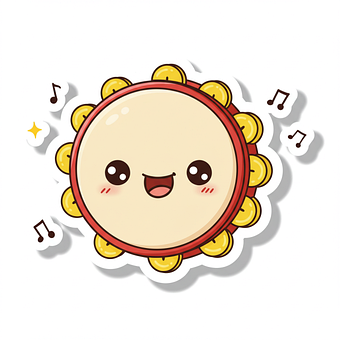 Free Ai Generated Tambourine illustration and picture