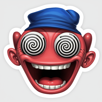 Free Head Sticker illustration and picture