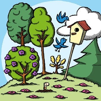 Free Birdhouse Tree illustration and picture