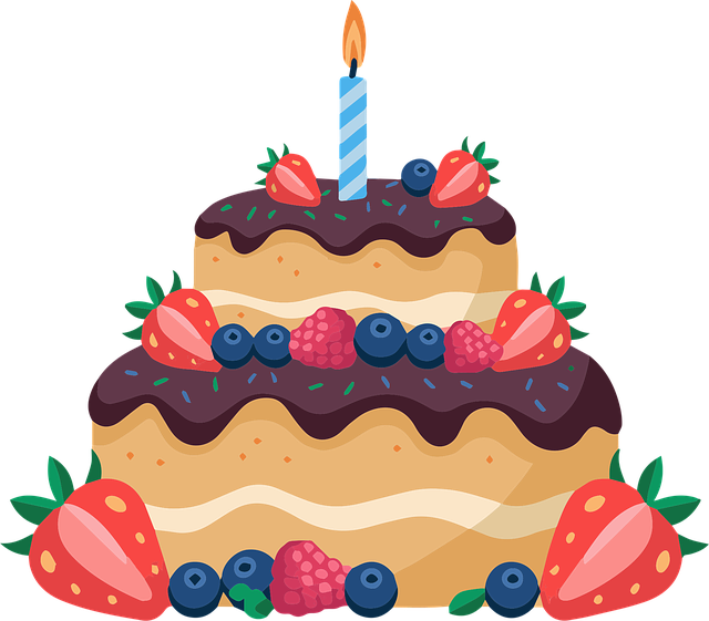 Free ai generated birthday cake cake vector