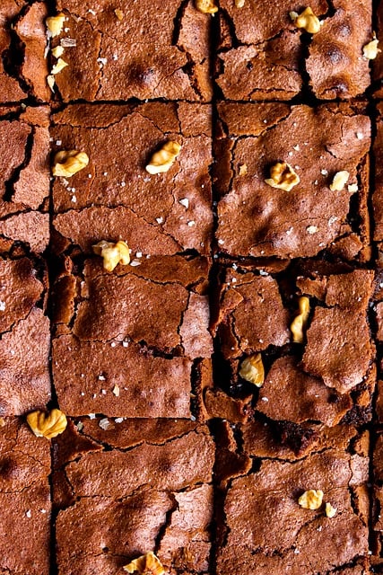 Chocolate, Brownie, Bolo, Nozes, Sal