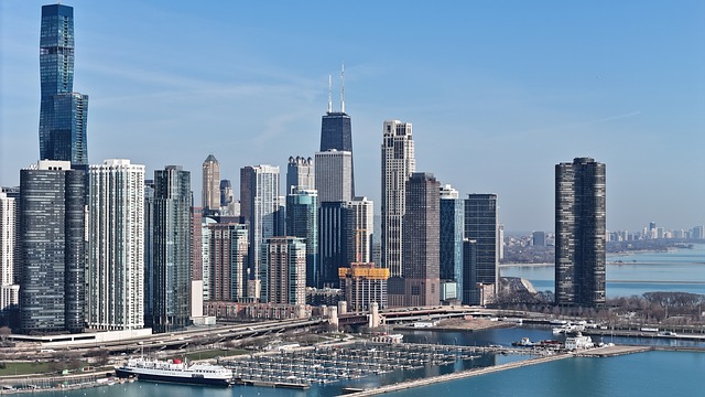 Chicago, Illinois, Drohne, Luft