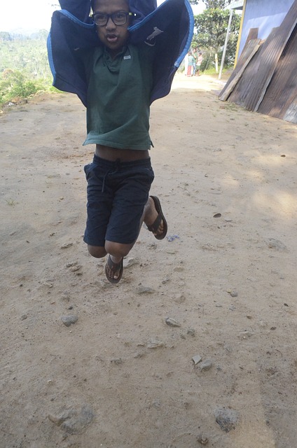 Free Boy Jumping Child Jumping photo and picture
