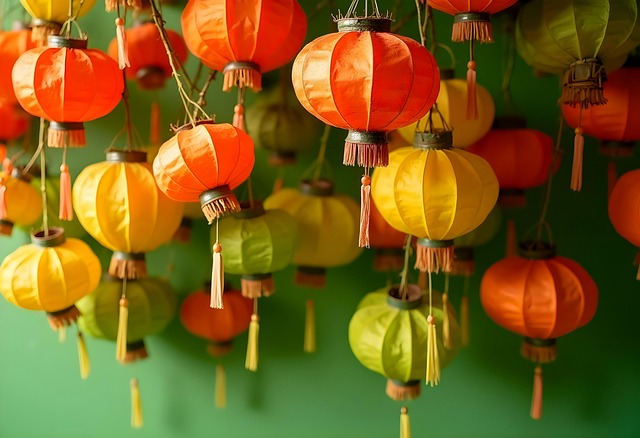 Free chinese lantern lanterns decoration illustration
