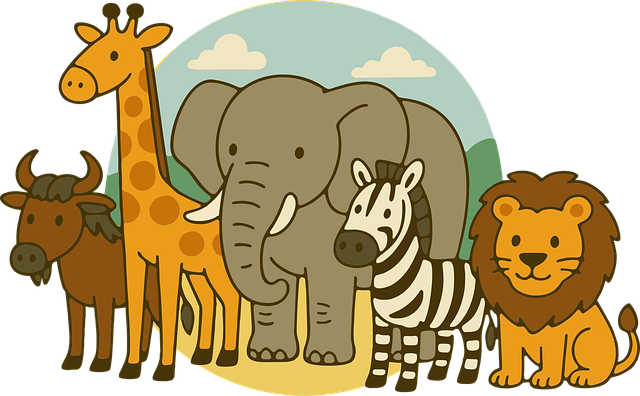 Free ai generated giraffe animals illustration