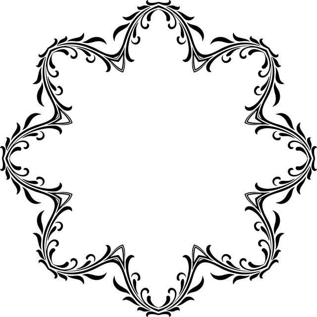 Free frame border flourish illustration