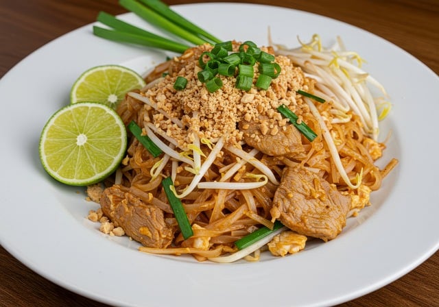 Free ai generated pad thai illustration