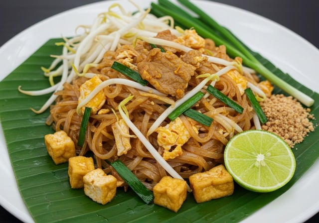 Free ai generated pad thai illustration