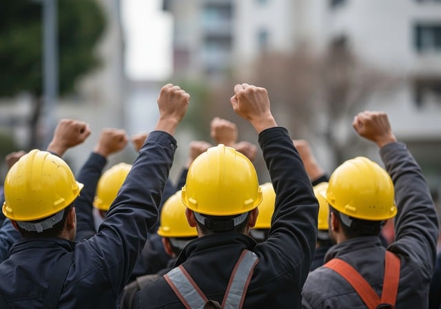 Free ai generated workers fist illustration