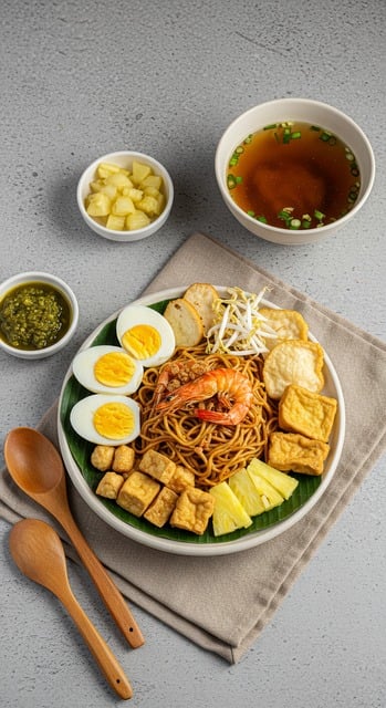 Free ai generated noodles cuisine illustration