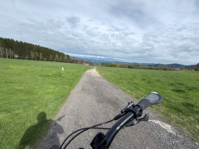 Dorf, Landschaft, Himmel, Wolken, Natur