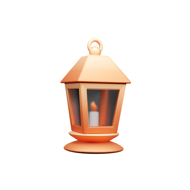 Free arabic lamp islamic lantern 3d illustration