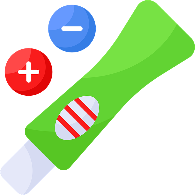 Free pregnancy test healthcare vector