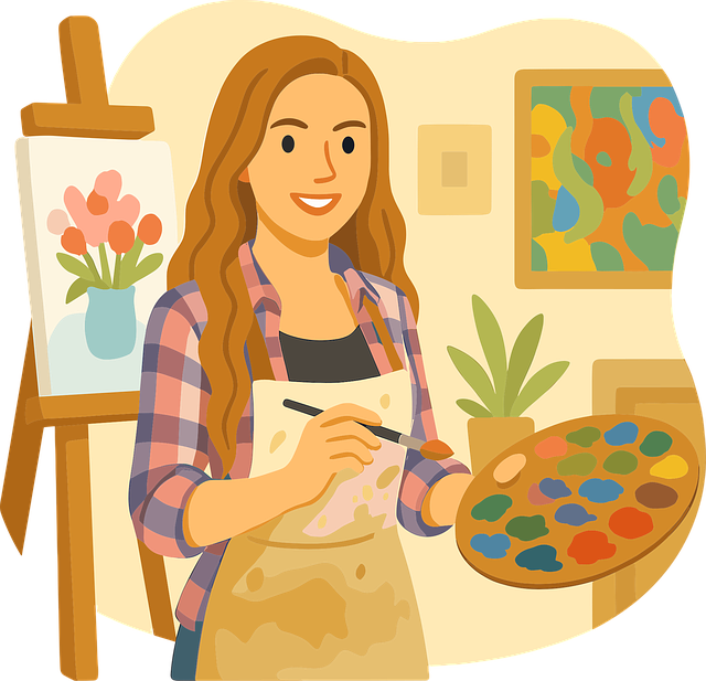 Artista, Cuadro, Paleta, Pinturas, Arte