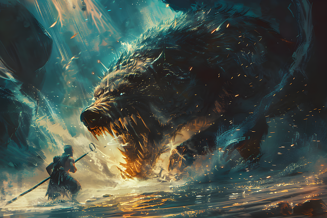 Free ai generated mythical animal fantasy illustration