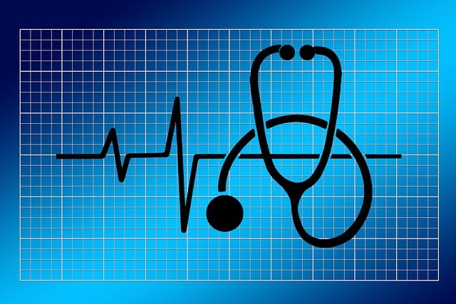 Free stethoscope heart health illustration