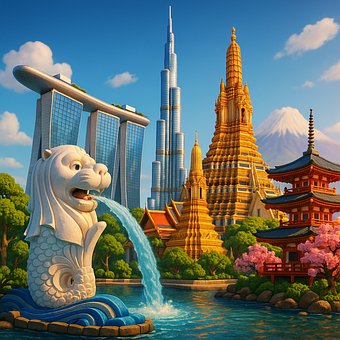 Free Singapore Japan illustration and picture