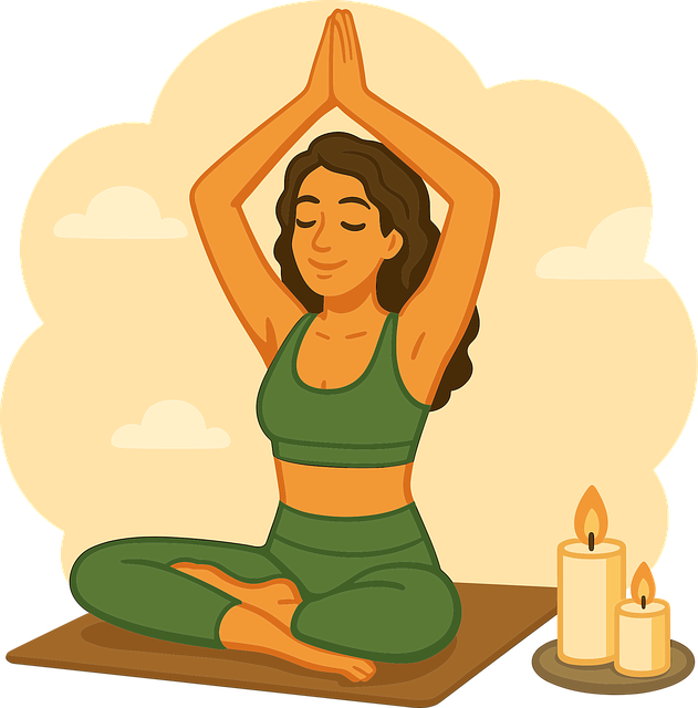 Free ai generated yoga meditation vector