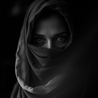 Free Hijab Eyes illustration and picture