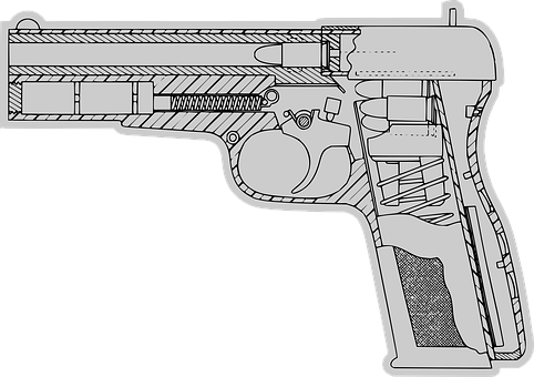 Free Pistol 9Mm vector and picture