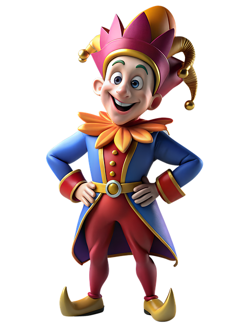 Free ai generated jester clown illustration