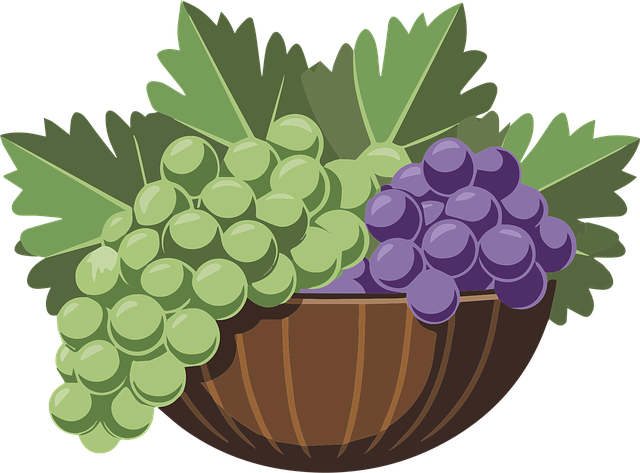 Ai Generado, Uvas, Cesta, Fruta, Vid