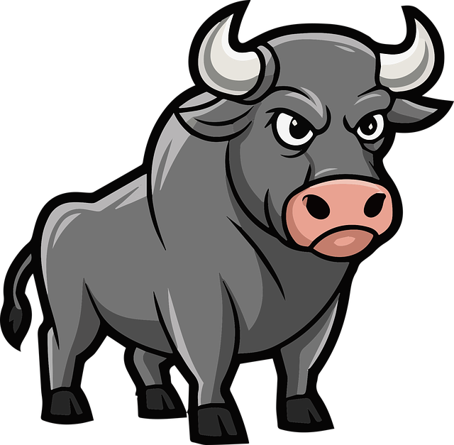 Free ai generated nature bull vector
