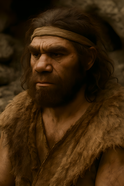 Free ai generated neanderthals prehistoric illustration