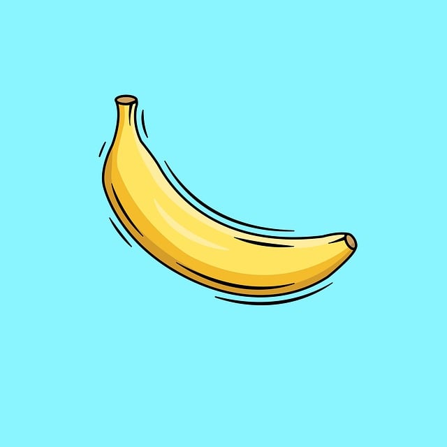 Free banana food fruit vector