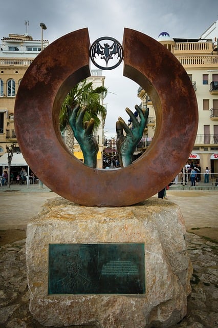 Sitges, Bacardi, Monument, Hände