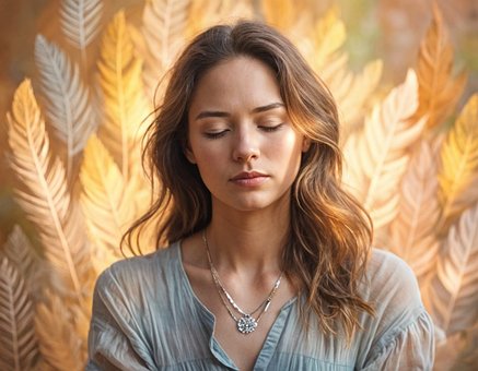 Free Woman Eyes Closed illustration and picture