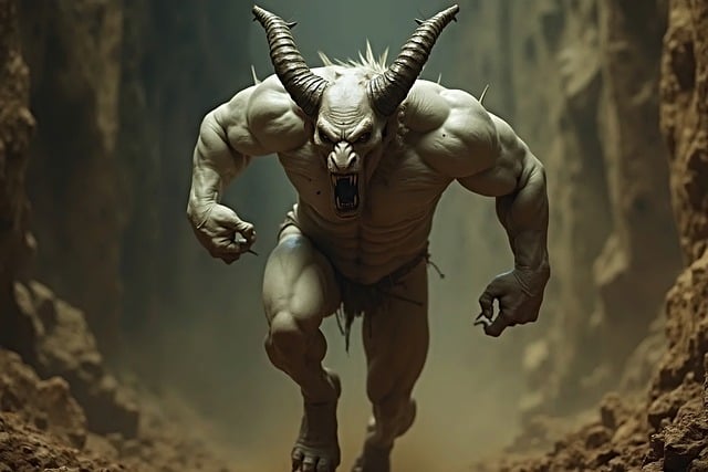 Free ai generated male monster illustration
