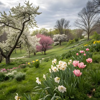 De Lente, Tuin, Natuur, Landschap