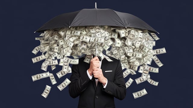 Free Money Rain Gift illustration and picture