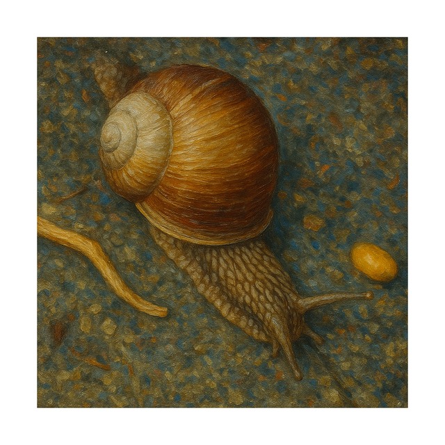 Free ai generated snail mollusk vector