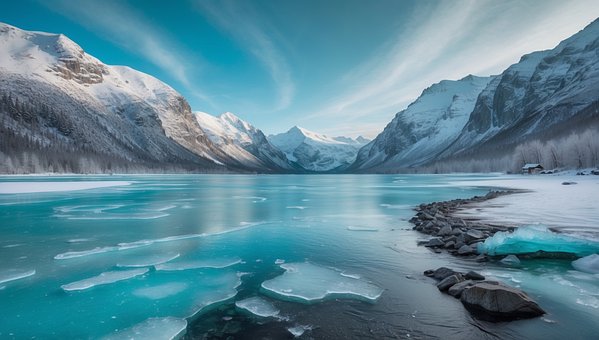 Free Ai Generated Lake illustration and picture