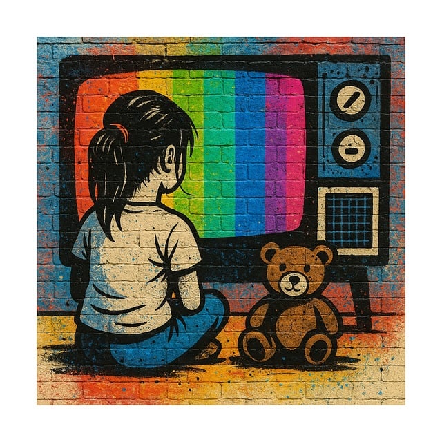Free ai generated street art retro vector