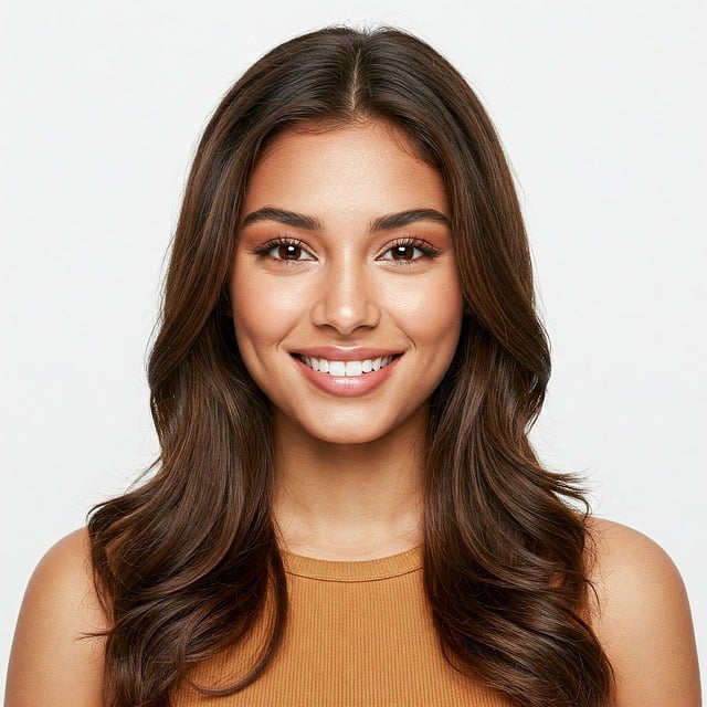 Download free HD stock image of Ai Generated Young Woman Free ai generated young woman smiling illustration
