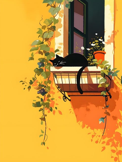 Free ai generated cat pet illustration