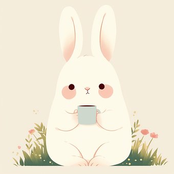 Free Ai Generated Bunny illustration and picture