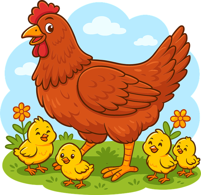 Free chickens birds farm vector