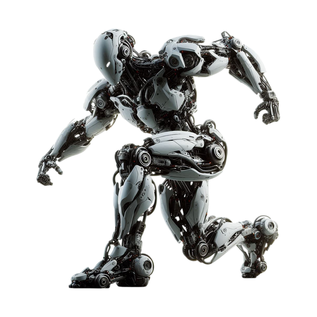 Free robot futuristic robot humanoid robot illustration