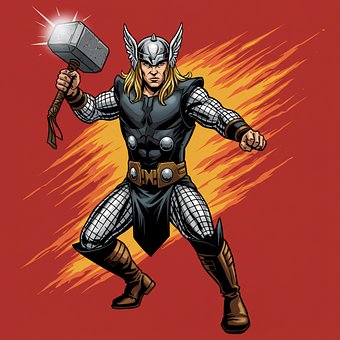 Free Thor Warrior illustration and picture