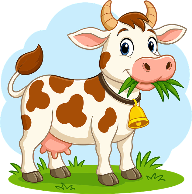 Free ai generated cow animal vector