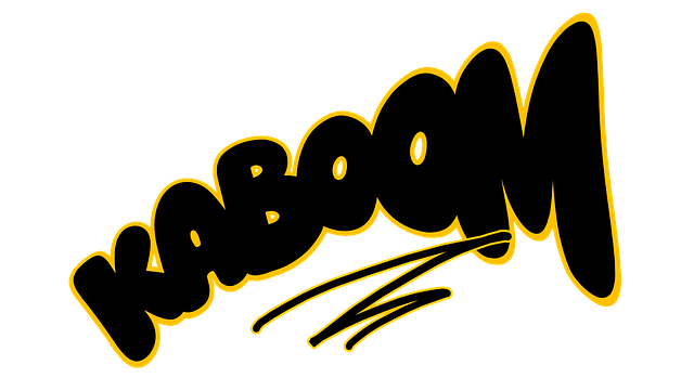 Free cartoon explosion blast illustration