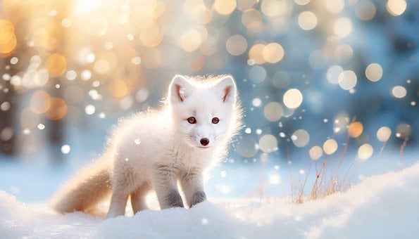 Free Arctic Fox illustration and picture