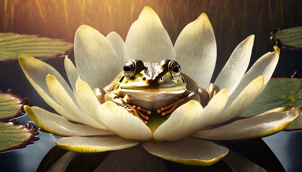 Free Frog Pond illustration and picture